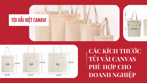Tìm hiểu các kích thước tủi vải Canvas phù hợp cho doanh nghiệp 