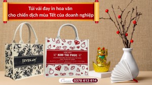 Lợi ích khi chọn túi vải đay in hoa văn cho chiến dịch mùa Tết của doanh nghiệp