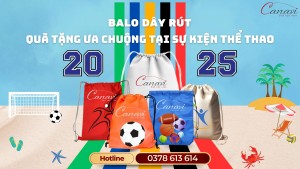 Lý do quà tặng balo dây rút được ưa chuộng tại các sự kiện thể thao 2025.