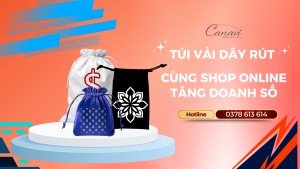 Mẹo kinh doanh: shop online tăng doanh số cùng túi vải dây rút