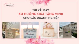 Quà tặng túi vải đay - Xu hướng quà tặng 20/10