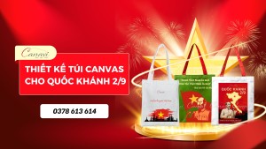 Thiết Kế Túi Canvas Chào Mừng Ngày Lễ Quốc Khánh 2/9