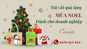 Top 3 túi vải quà tặng cho thương hiệu mùa Noel