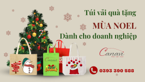 Top 3 túi vải quà tặng cho thương hiệu mùa Noel