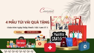 Top 4 mẫu túi vải quà tặng chào đón Ngày Thầy Thuốc Việt Nam 27/2