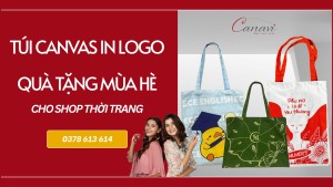 Túi Canvas Canavi Bao Bì Quà Tặng Mùa Hè Cho Shop Thời Trang