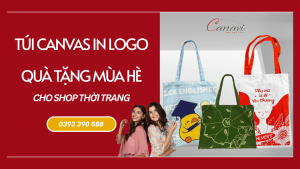 Túi Canvas Canavi Bao Bì Quà Tặng Mùa Hè Cho Shop Thời Trang