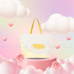 Túi Tote Vải Canvas TVWD 06 - Quà Tặng Quốc Tế Phụ Nữ 8/3
