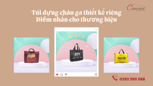 Túi đựng chăn ga thiết kế riêng - Điểm nhấn cho thương hiệu