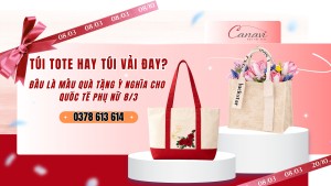 Túi tote thời trang hay túi vải đay cao cấp: Đâu là mẫu quà tặng ý nghĩa cho Quốc tế phụ nữ 8/3