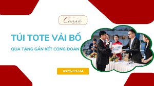 Túi tote vải bố: Quà tặng gắn kết cho chương trình công đoàn doanh nghiệp
