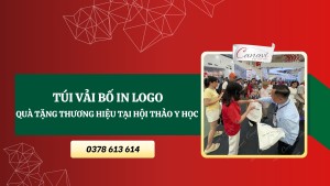 Túi vải bố in logo - Quà tặng thương hiệu tại các hội thảo Y học cuối năm