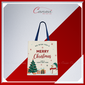 Túi Vải Canvas Họa Tiết Merry Christmas TVGS03 - Quà Tặng Giáng Sinh 