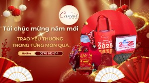 Túi vải chúc mừng năm mới – Thay bạn trao yêu thương trong từng món quà