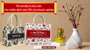 Lợi ích khi chọn túi vải đay in hoa văn cho chiến dịch mùa Tết của doanh nghiệp
