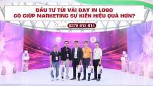 Đầu tư túi vải đay in logo giúp các gian hàng tại triển lãm, hội chợ marketing hiệu quả hơn?