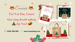 Túi Vải Đay Linen - Quà Tặng Doanh Nghiệp Dịp Giáng Sinh