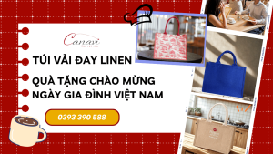 Quà tặng túi vải đay linen mừng Ngày gia đình Việt Nam cho các nhà hàng