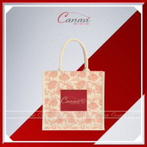 Túi vải đay Linen TVĐ14 sắc đỏ rực thắm