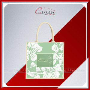 Túi vải đay Linen TVĐ12 sắc xanh tươi mát