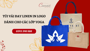 Ngày hội Yoga, các lớp học đặt may túi vải đay linen làm sự kiện quảng bá