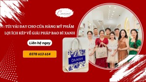 Túi vải đay: Lợi ích kép cho cửa hàng mỹ phẩm về giải pháp bao bì xanh
