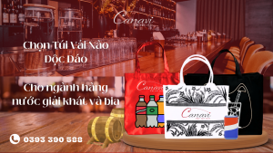 Ngành hàng nước giải khát và bia nên chọn túi vải gì để thu hút khách hàng