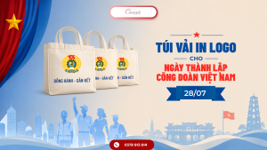 Túi Vải In Logo Cho Ngày Thành Lập Công Đoàn 28/07