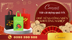 Lựa chọn túi vải đựng quà tết tặng công nhân dành cho các xí nghiệp, nhà máy