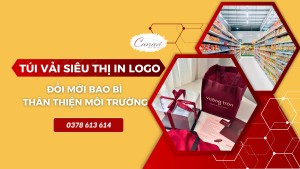 Túi Vải Siêu Thị In Logo - Xu Hướng Đổi Mới Bao Bì Thân Thiện Môi Trường Chất Lượng