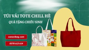 Túi vải tote chill hè - Quà tặng chiêu sinh nổi bật cho lớp năng khiếu 
