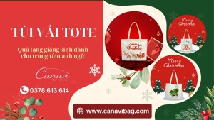 Túi Vải Tote – Quà Tặng Độc Đáo Dip Giáng Sinh Dành Cho Trung Tâm Anh Ngữ