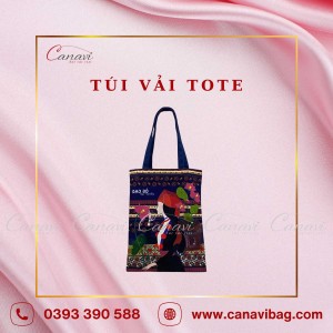 Túi Vải Tote - Túi Vải Bố - Túi Canvas - TVT001 In Logo 