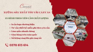Canavi -Xưởng may túi vải canvas in theo yêu cầu giá rẻ và chất lượng