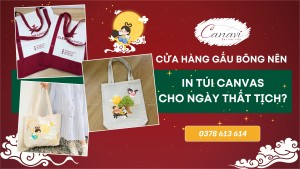 Vì Sao Cửa Hàng Gấu Bông Nên Đặt In Túi Canvas Cho Ngày Thất Tịch