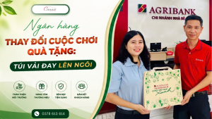 Xu Hướng Xanh 2026 - Ngân Hàng Thay Đổi Cuộc Chơi Quà Tặng: Túi Vải Đay Lên Ngôi