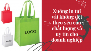 Xưởng in túi vải không dệt theo yêu cầu chất lượng và uy tín cho doanh nghiệp 