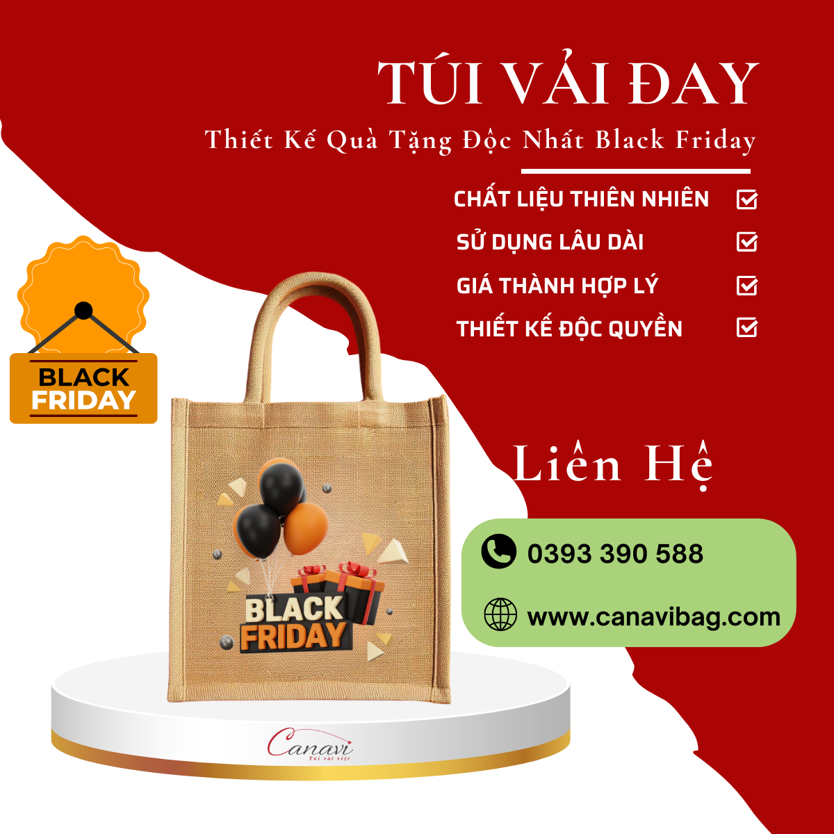 Lợi ích của túi vải đay linen cao cấp - quà tặng Black Friday