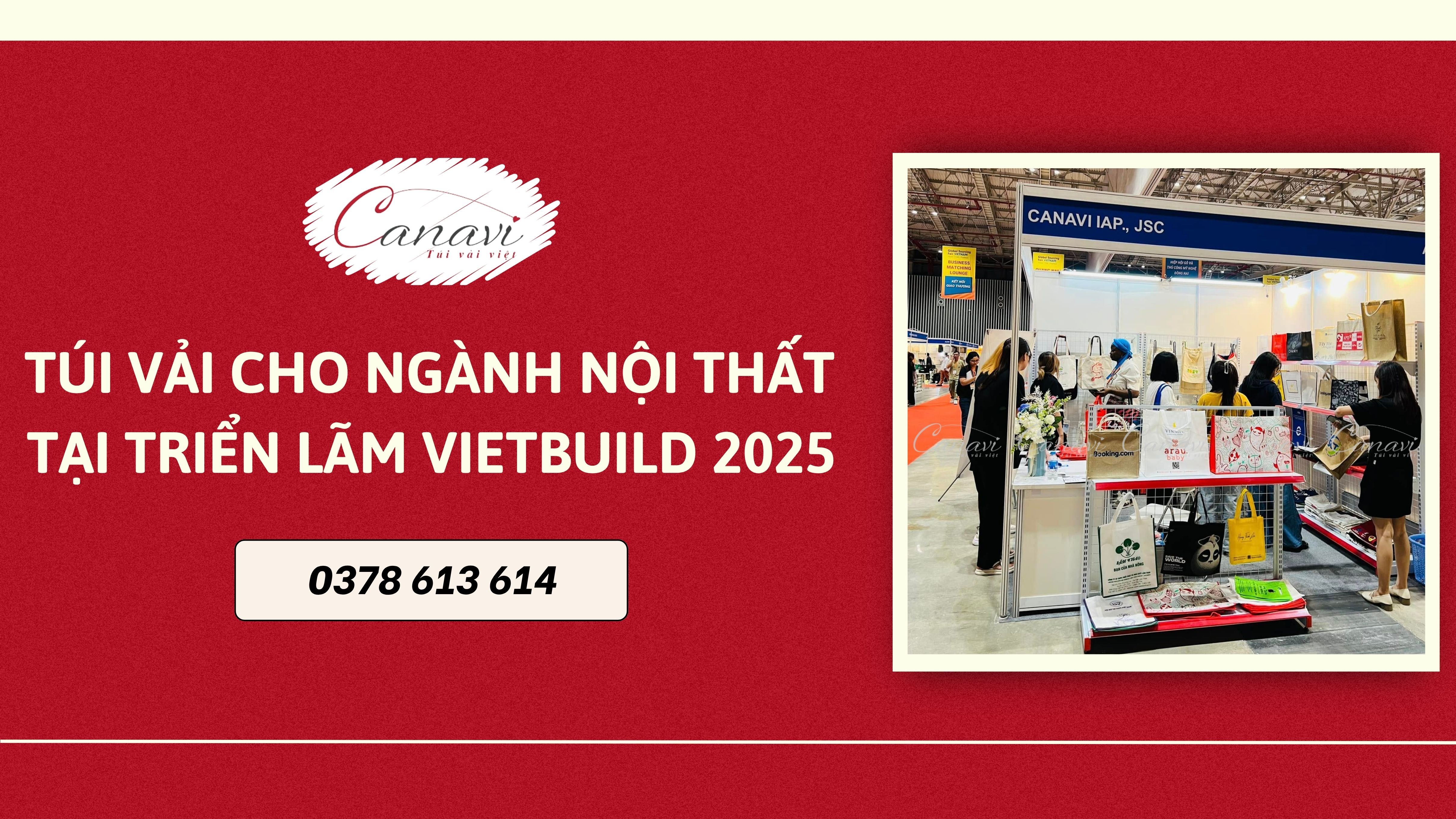 Top 3 Mẫu Túi Vải Đựng Quà Cho Ngành Nội Thất Tham Gia Triển Lãm VietBuild 2025