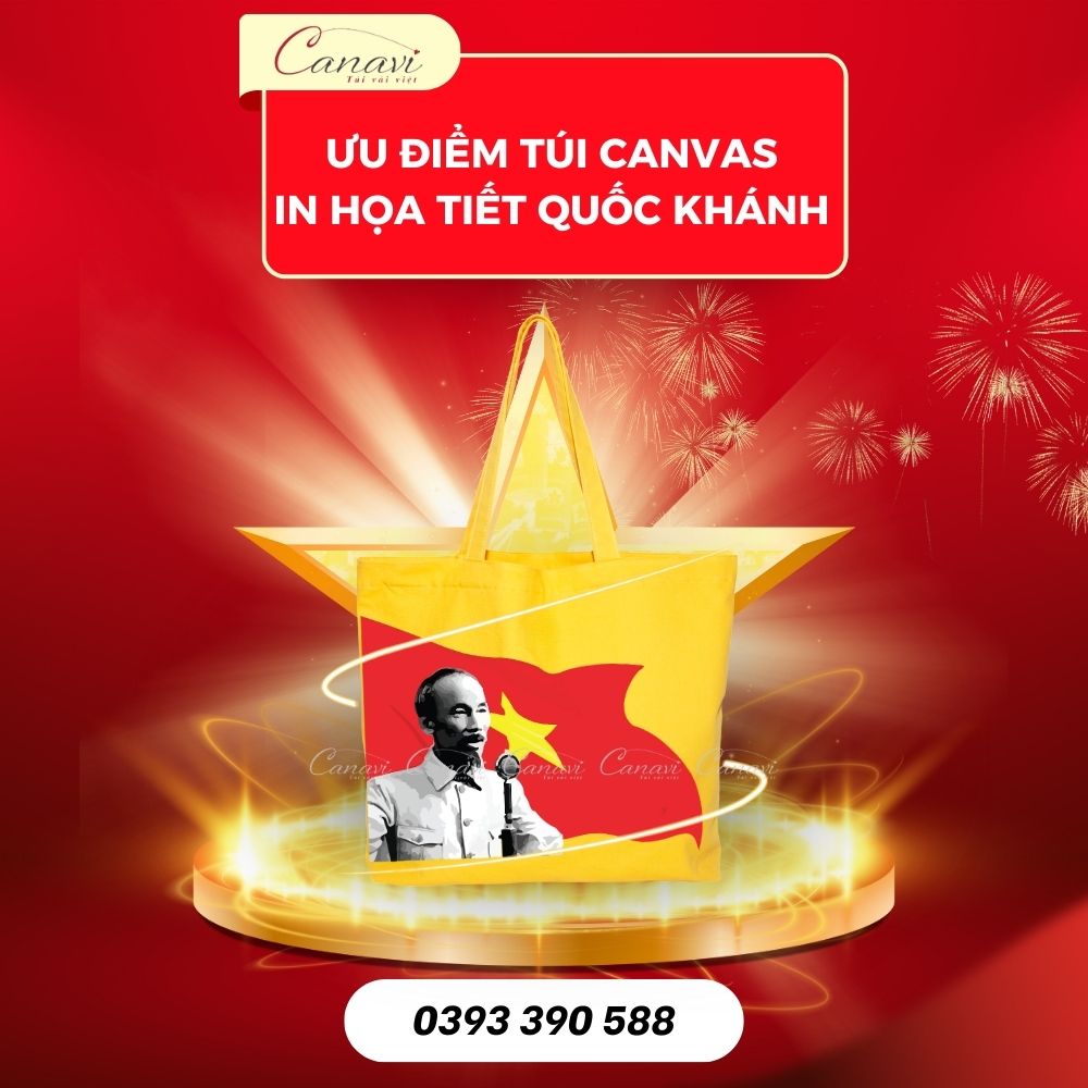 Đặc Điểm Nổi Bật Của Túi Canvas In Họa Tiết Quốc Khánh