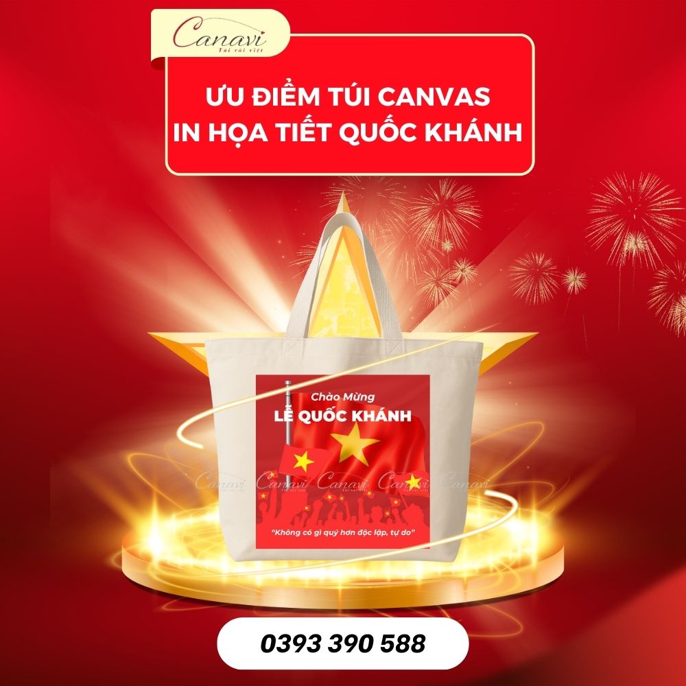 Đặc Điểm Nổi Bật Của Túi Canvas In Họa Tiết Quốc Khánh