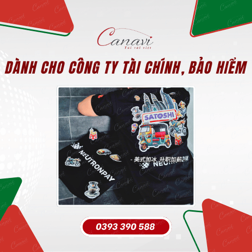 Túi tote vải canvas in logo dành cho công ty tài chính
