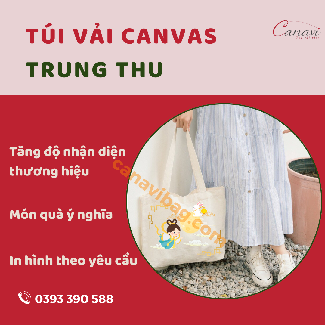 Thiết kế túi vải Trung Thu theo yêu cầu