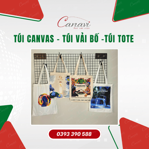 Túi canvas - túi vải bố - túi vải tote là gì?
