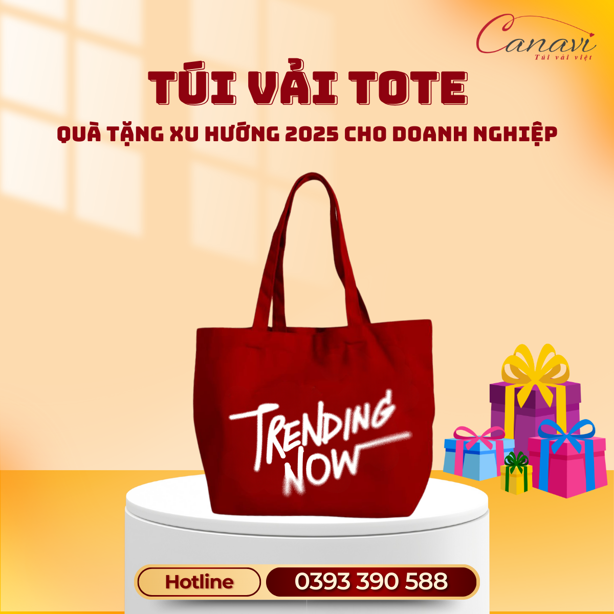 Túi tote vải canvas in họa tiết độc đáo