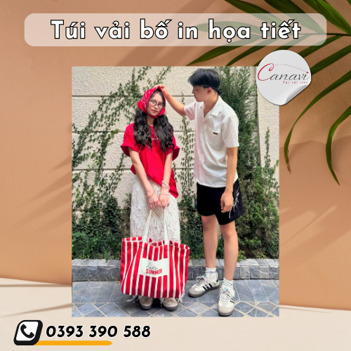 Túi vải bố Thiết kế kiểu dáng linh hoạt