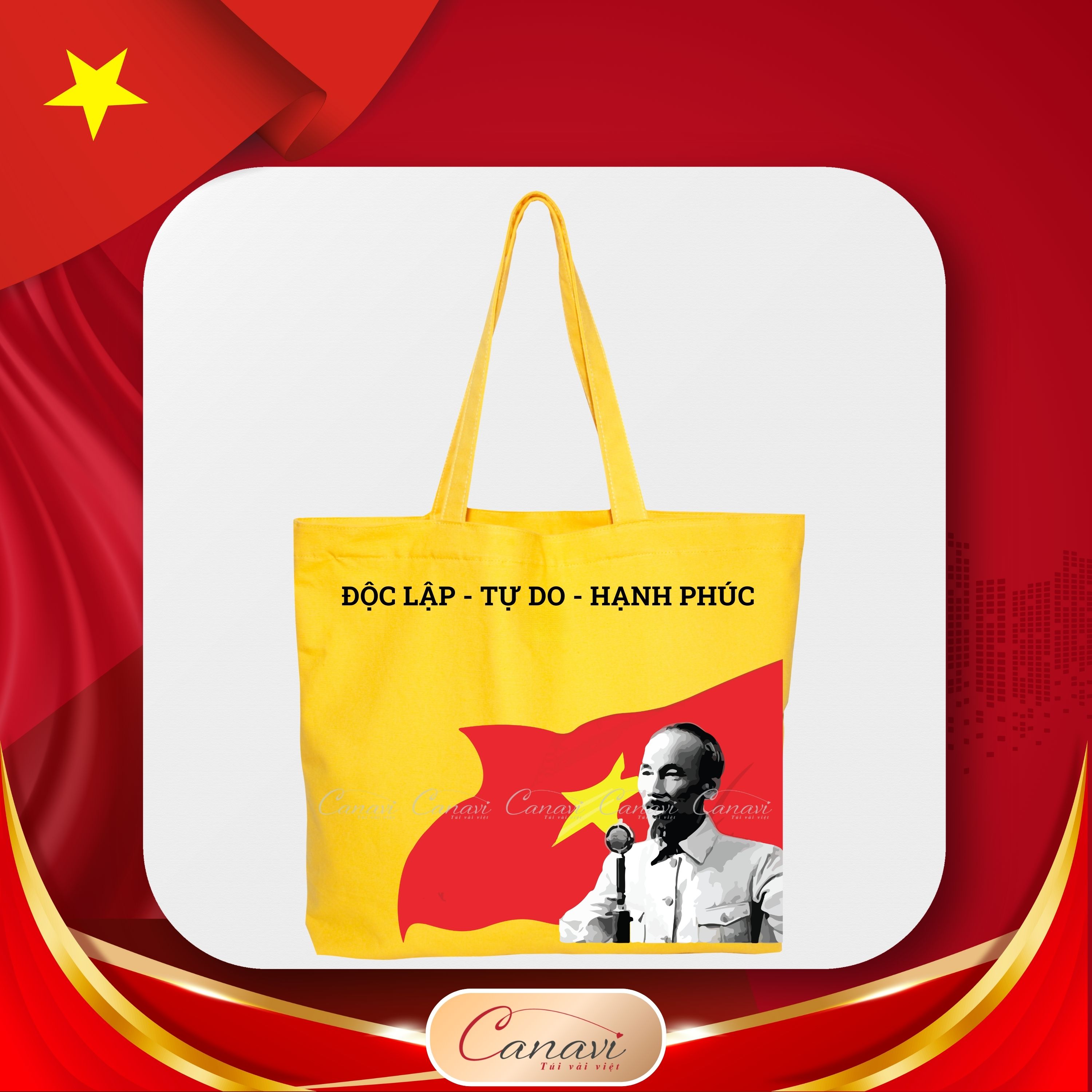 túi tote vải bố canvas tvt007
