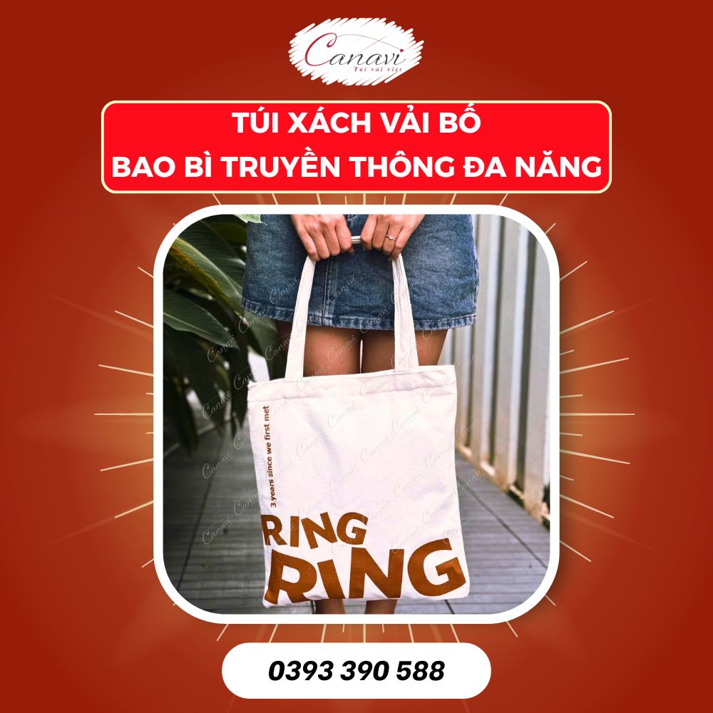 Túi vải bố: Phương tiện truyền thông thân thiện môi trường cho thương hiệu