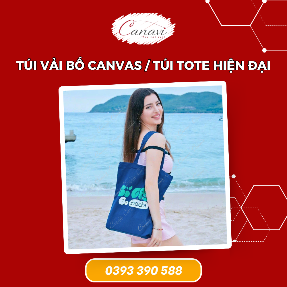 Túi vải bố canvas / Túi Tote hiện đại