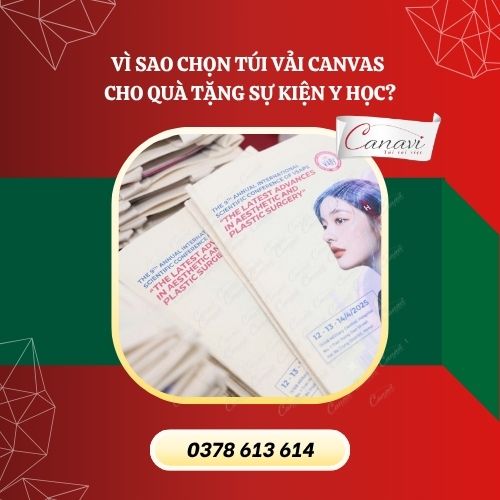 Túi vải không dệt in logo - giải pháp tiết kiệm cho sự kiện quy mô lớn
